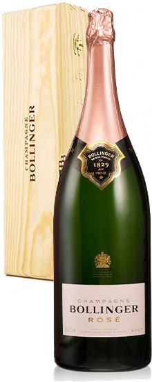 Bollinger Rosé Jeroboam fa díszdobozban