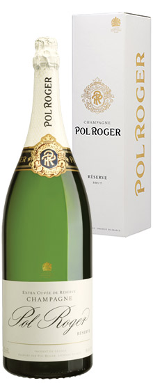 Pol Roger Brut Réserve Jeroboam díszdobozban